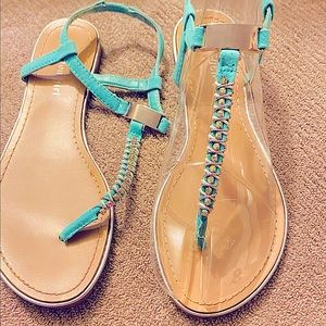 Turquoise sandles